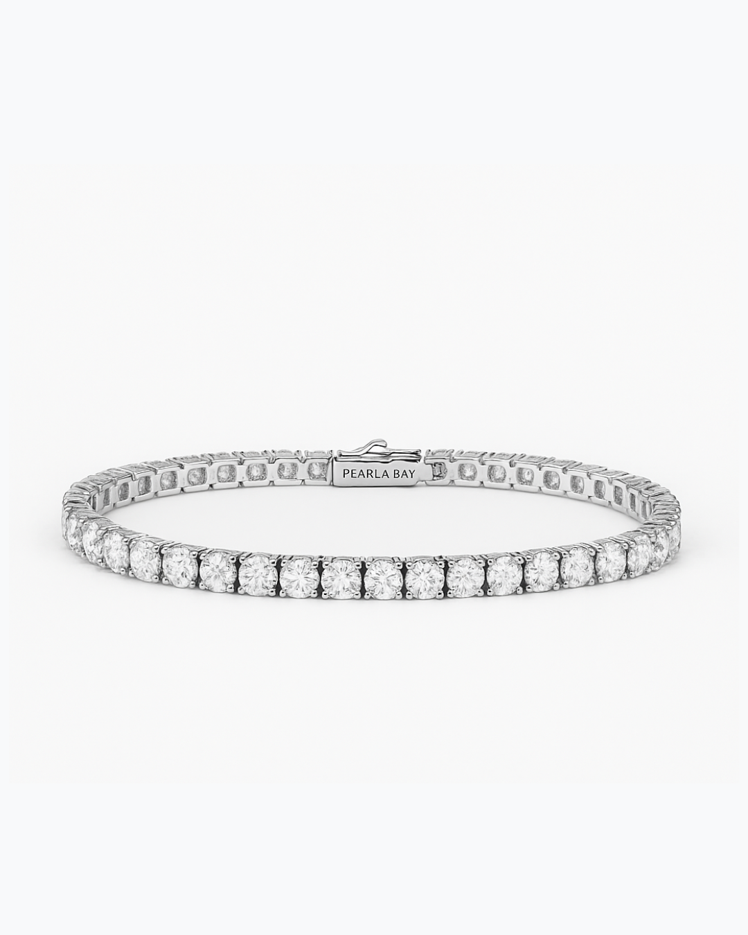 Luxe Crystal Tennis Bracelet Silver