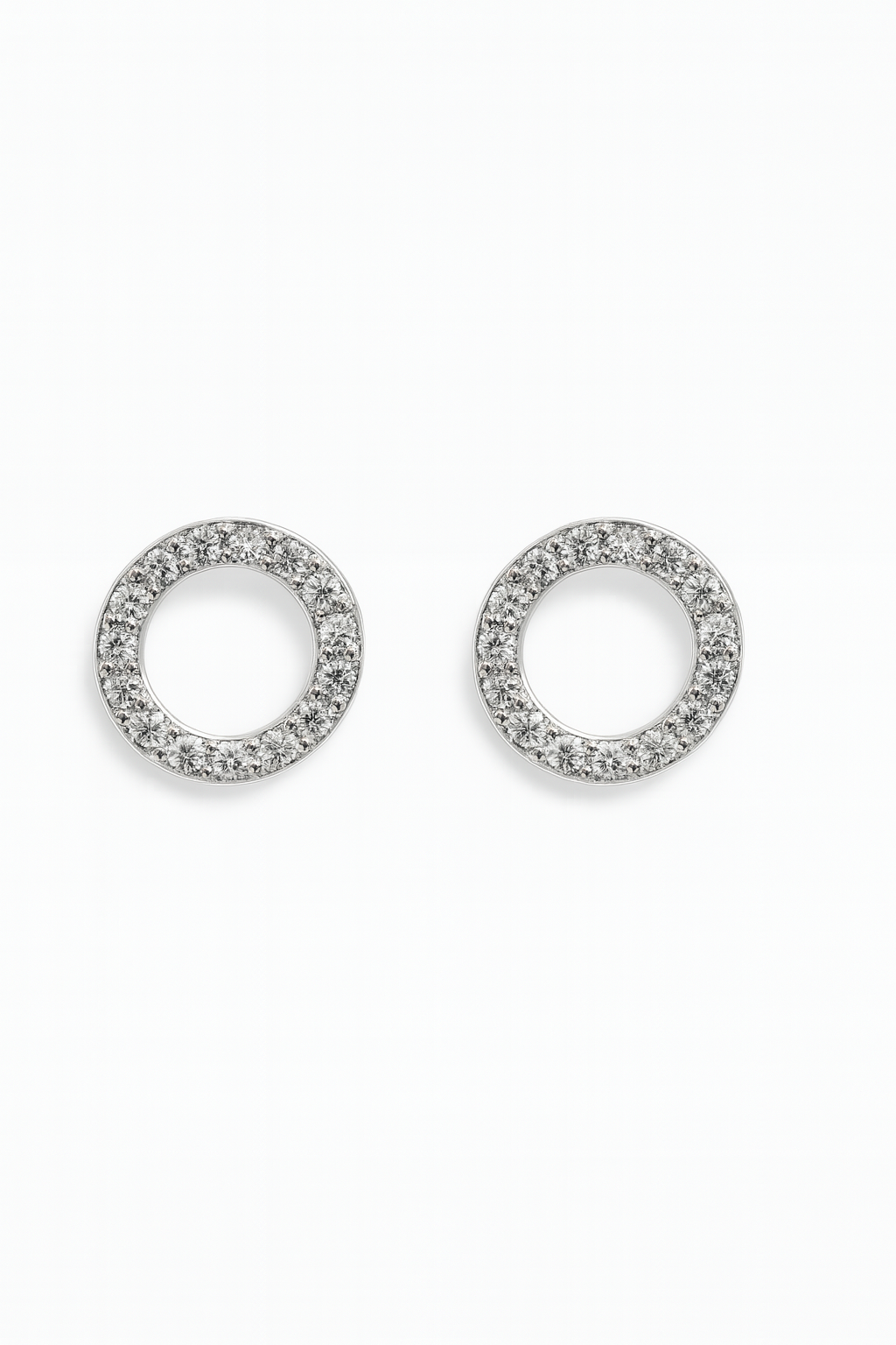 Dream Duo - Crystal Circle Set Silver