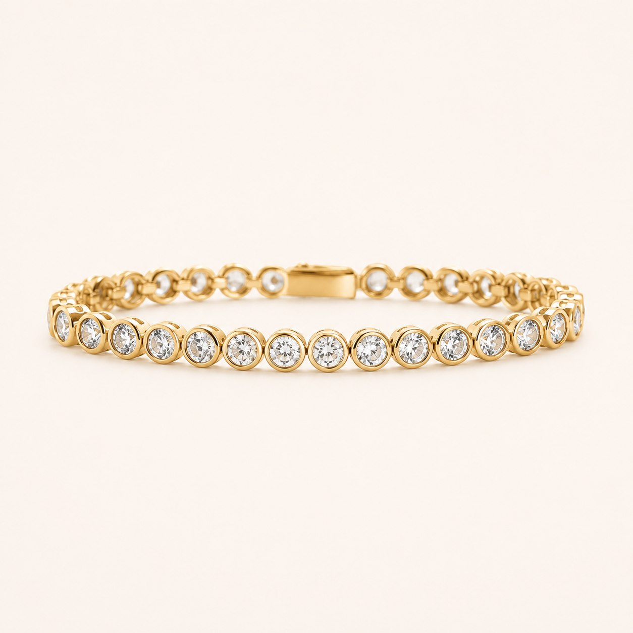 Bezel Tennis Bracelet