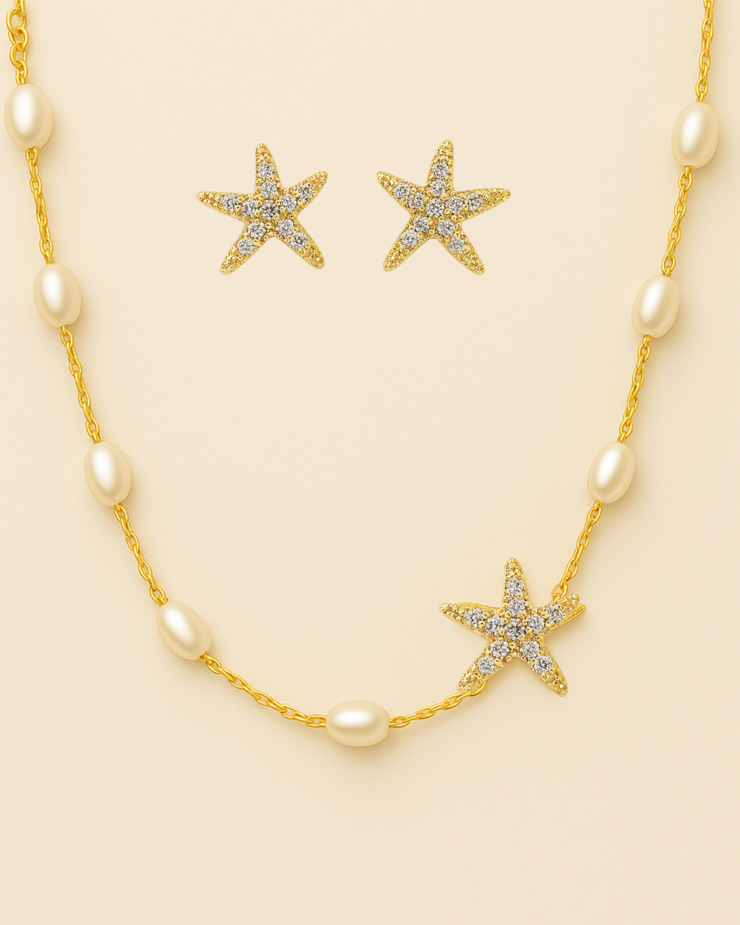 Dainty Duo - Gold Starfish