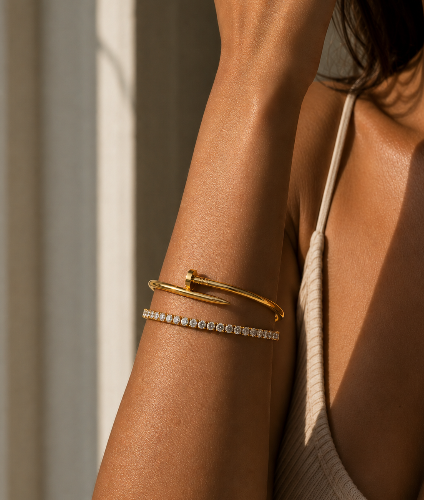 Classic Duo Bracelet Set - Gold