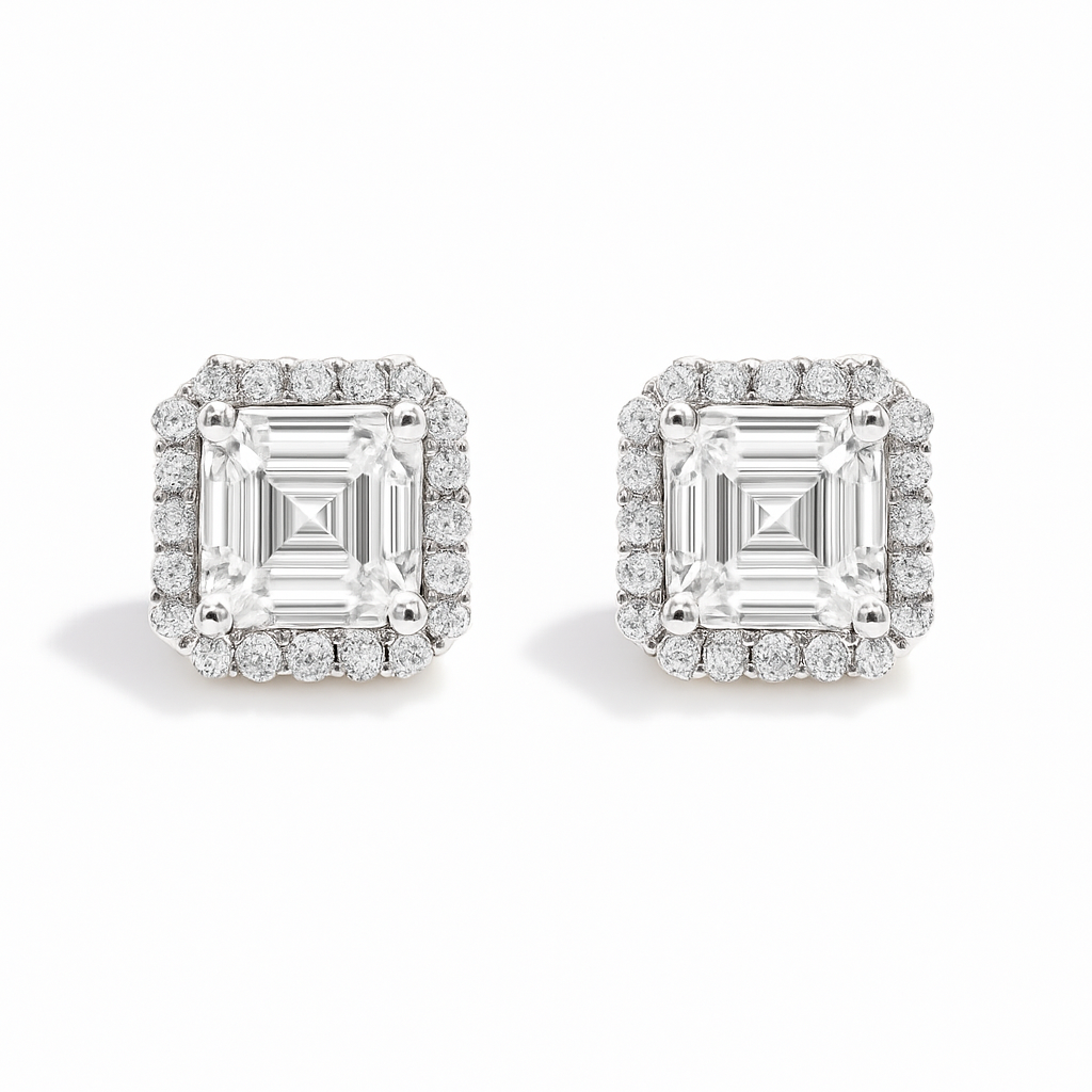 Grande Sparkle Studs - Silver