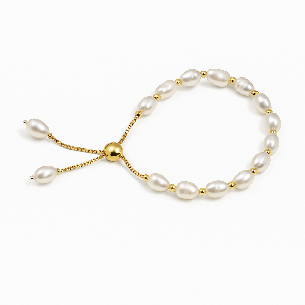 Drawstring Pearl Bracelet