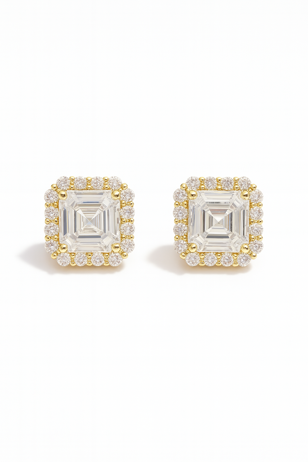 Grande Sparkle Studs - Gold