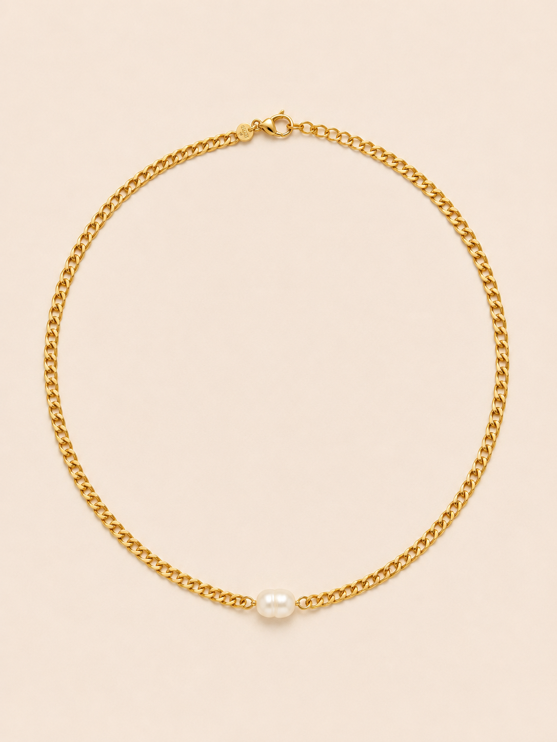 Pearl Curb Chain