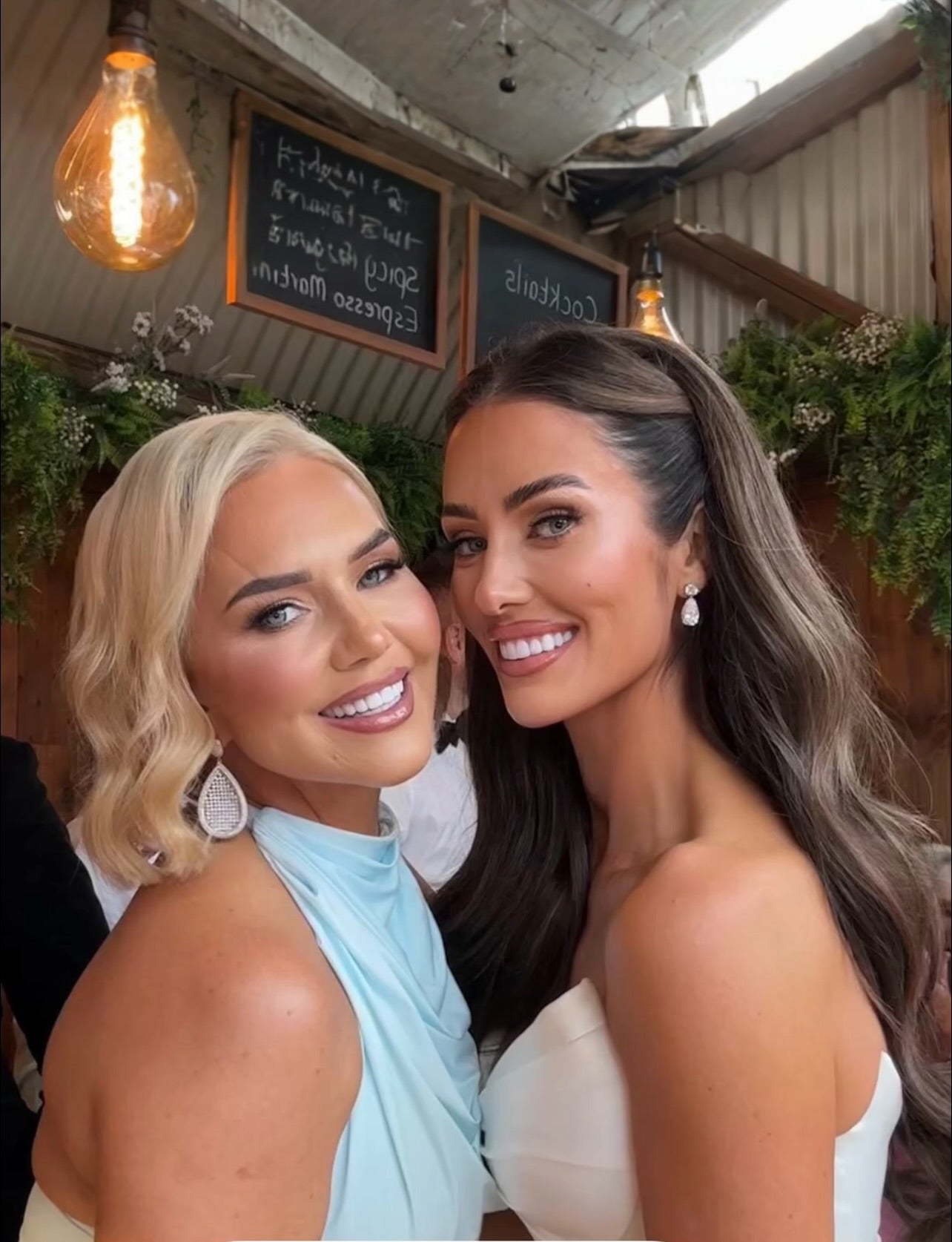 Teardrop Pave Earrings - Silver