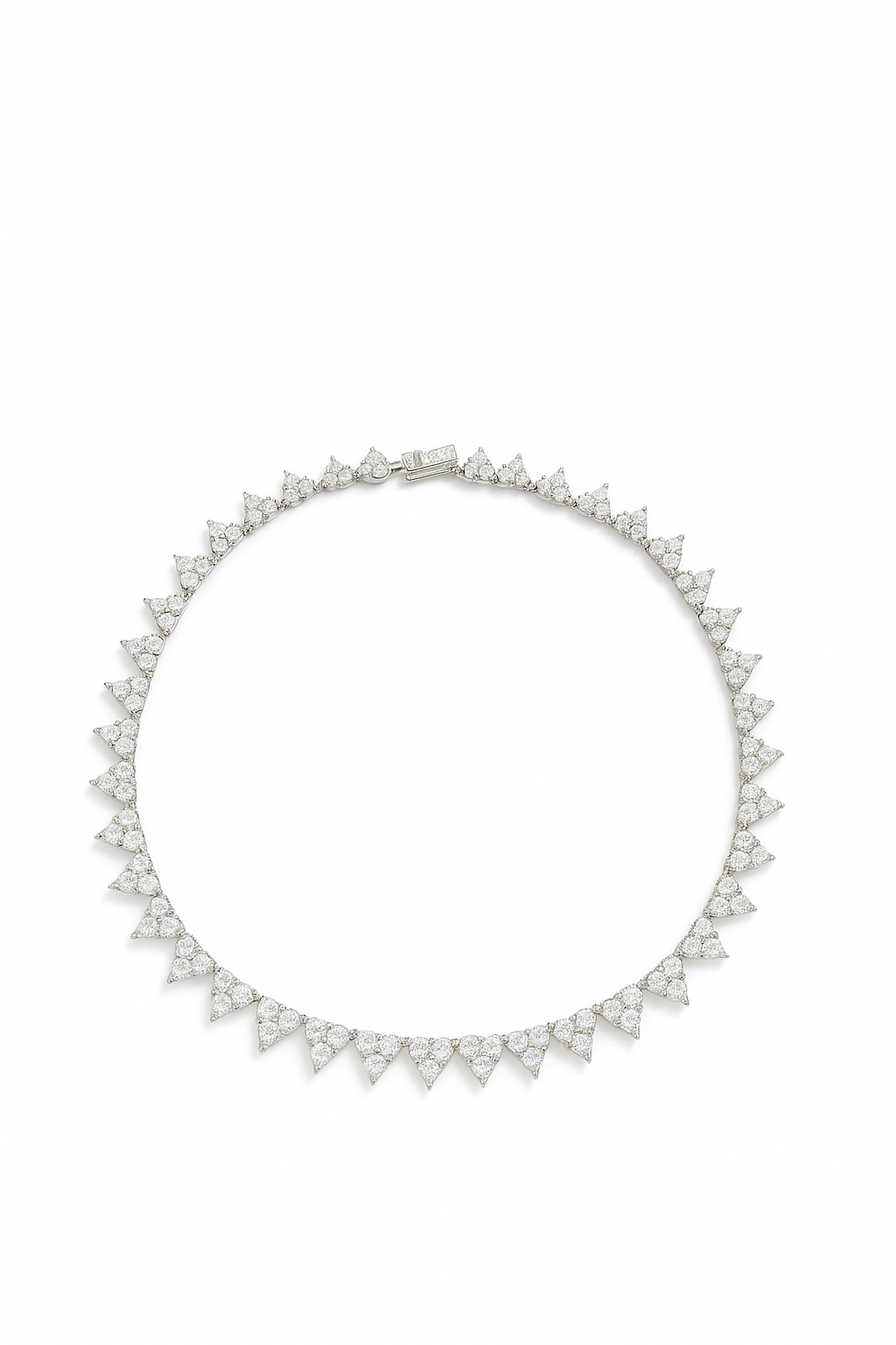 Eternity Tennis Necklace Silver
