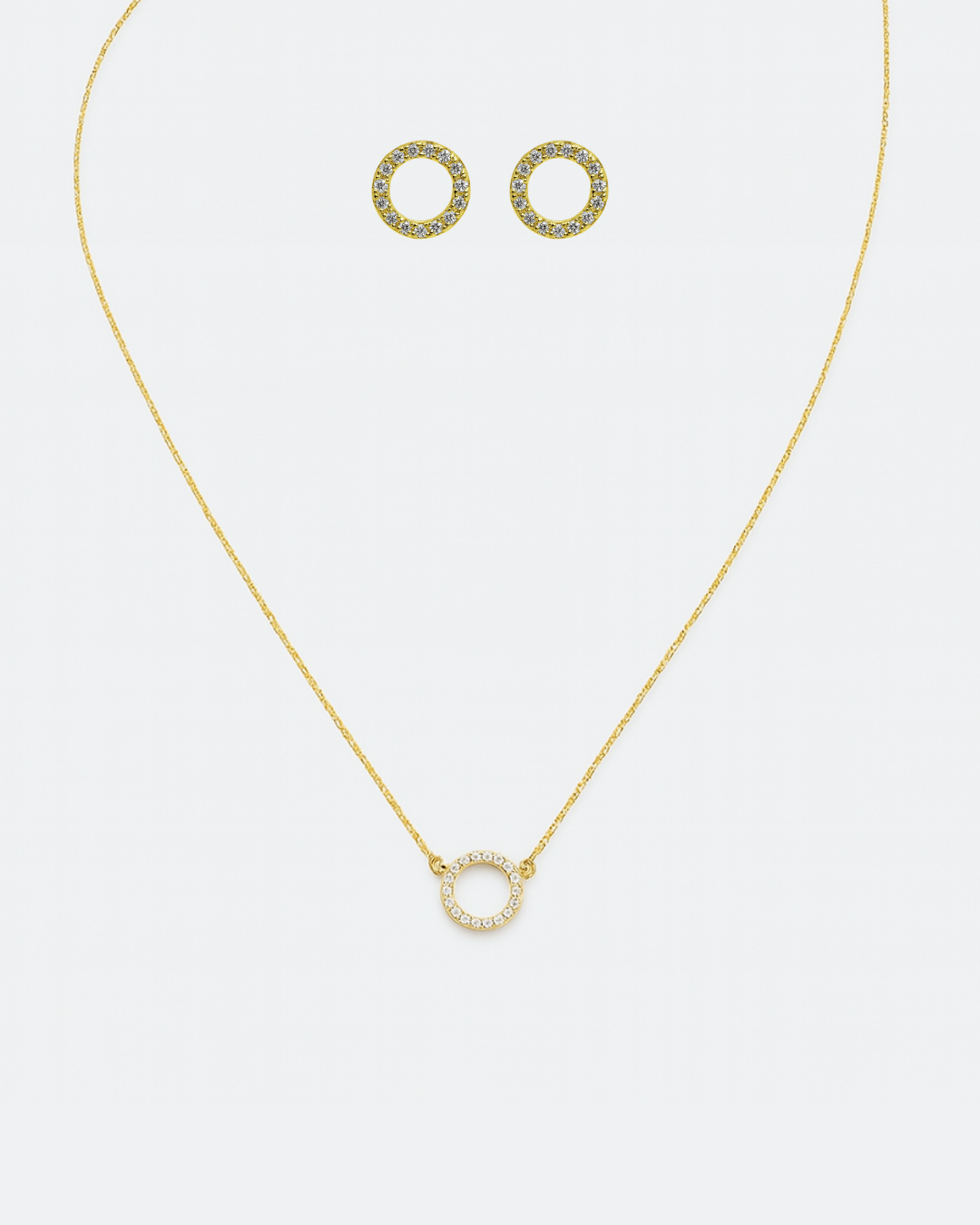 Dream Duo - Crystal Circle Set Gold