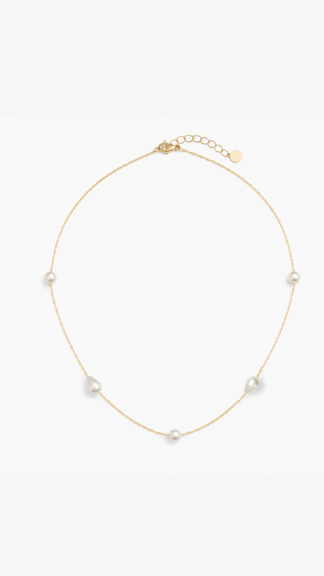 Mixed Pearl Dainty Necklace & Bracelet Set