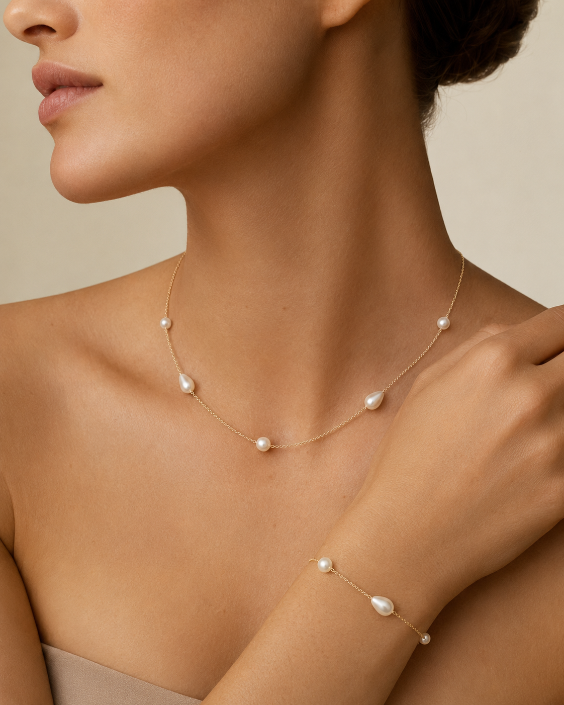 Mixed Pearl Dainty Bracelet