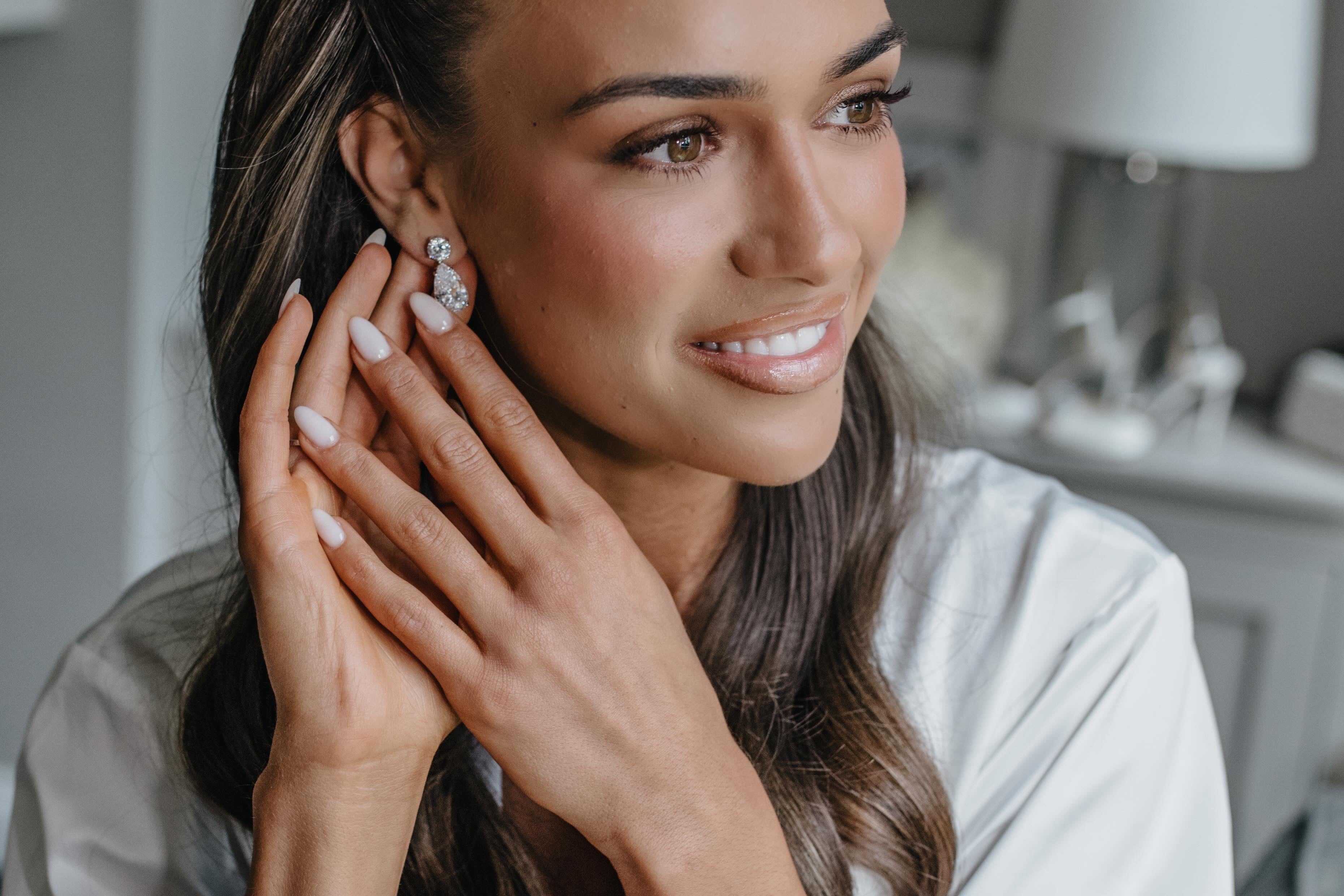 Diamond Drop Earrings