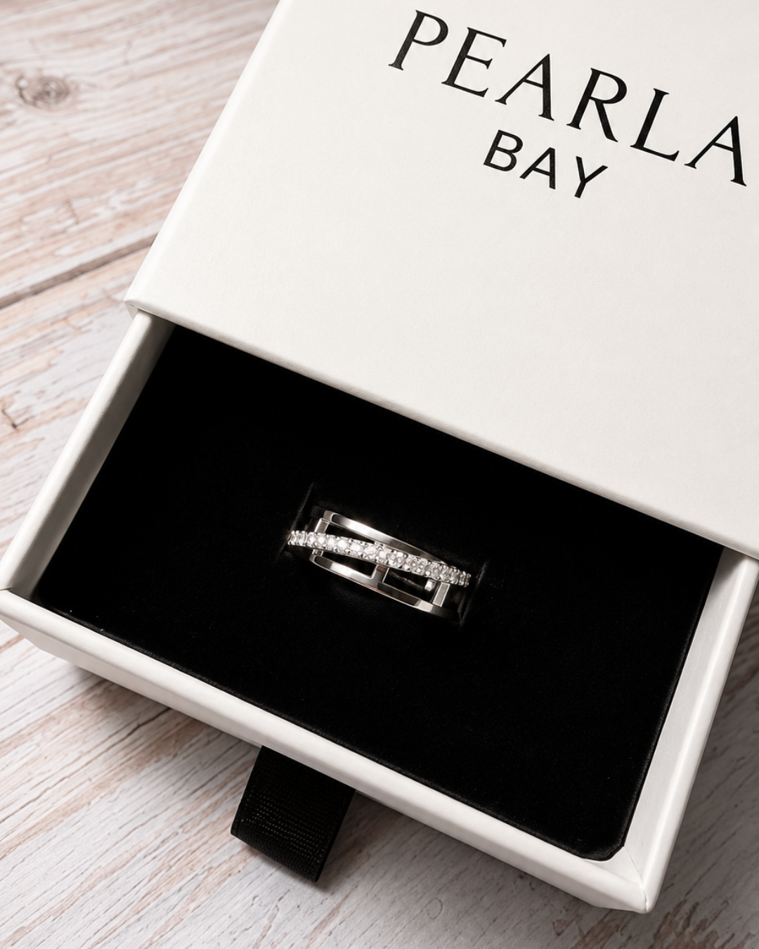 Crystal Halo Ring - Silver