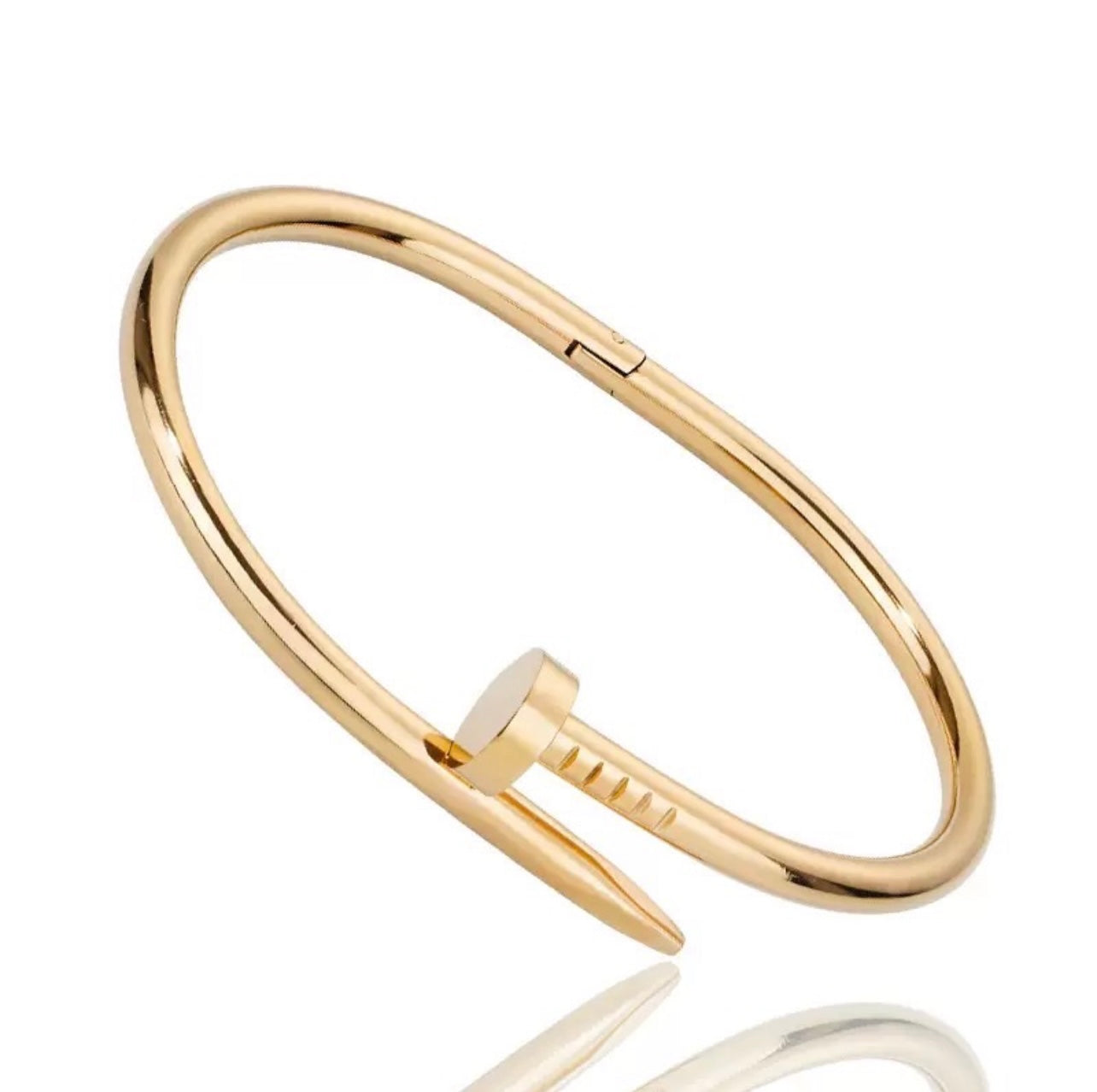 Classic Nail Bracelet Gold