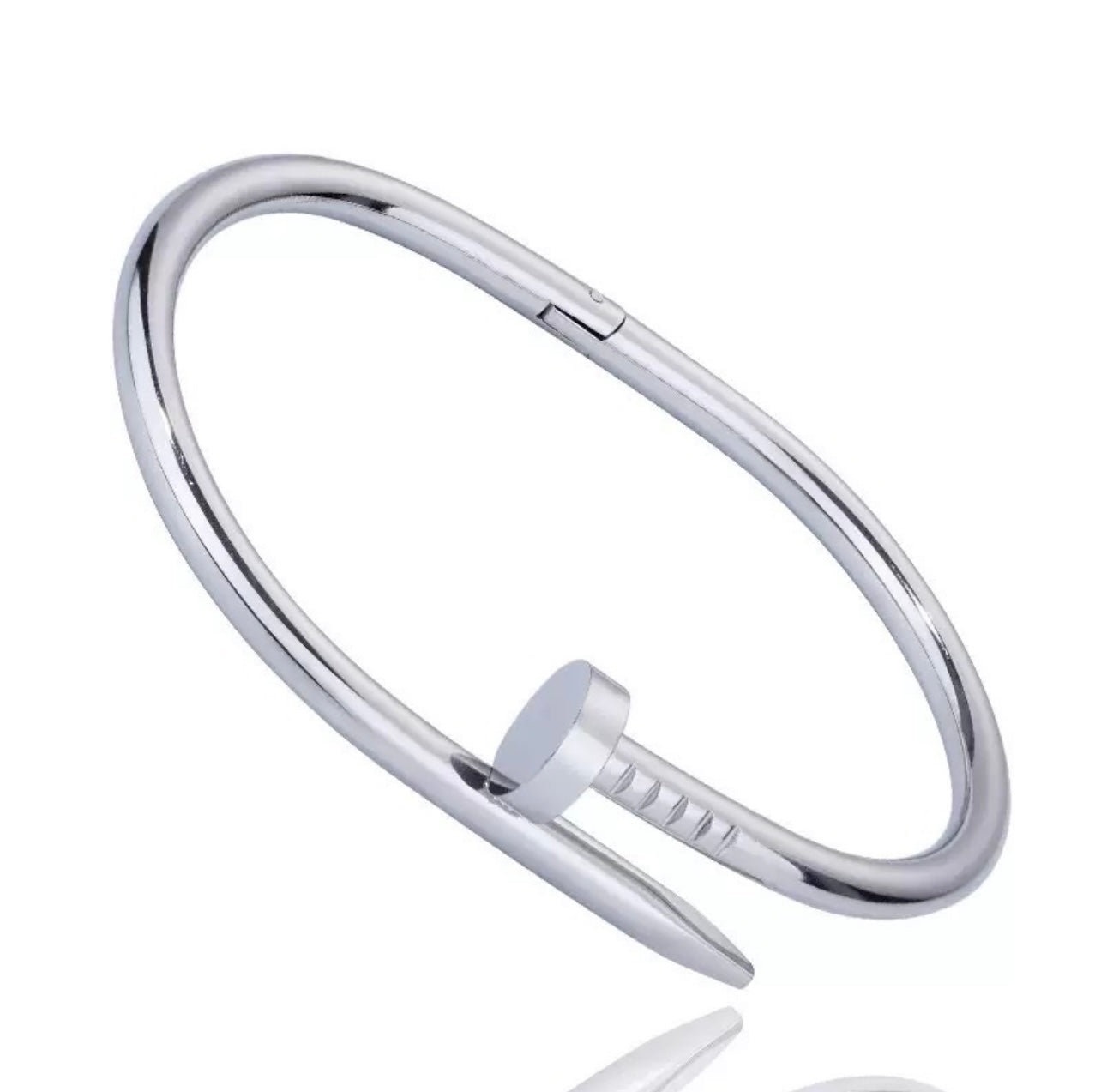 Classic Nail Bracelet Silver