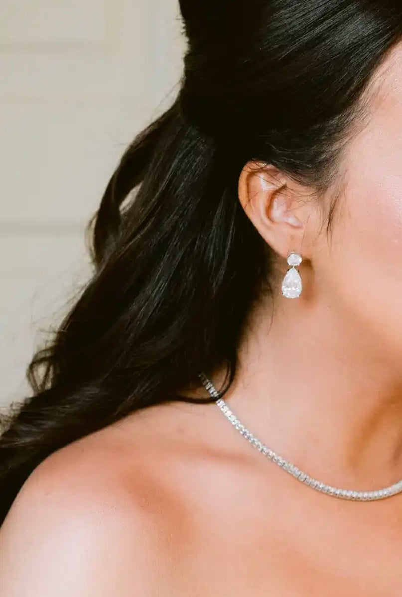 Diamond Drop Earrings