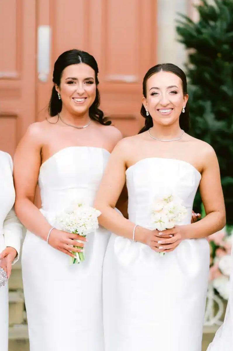 Luxe Crystal Tennis Necklace Silver