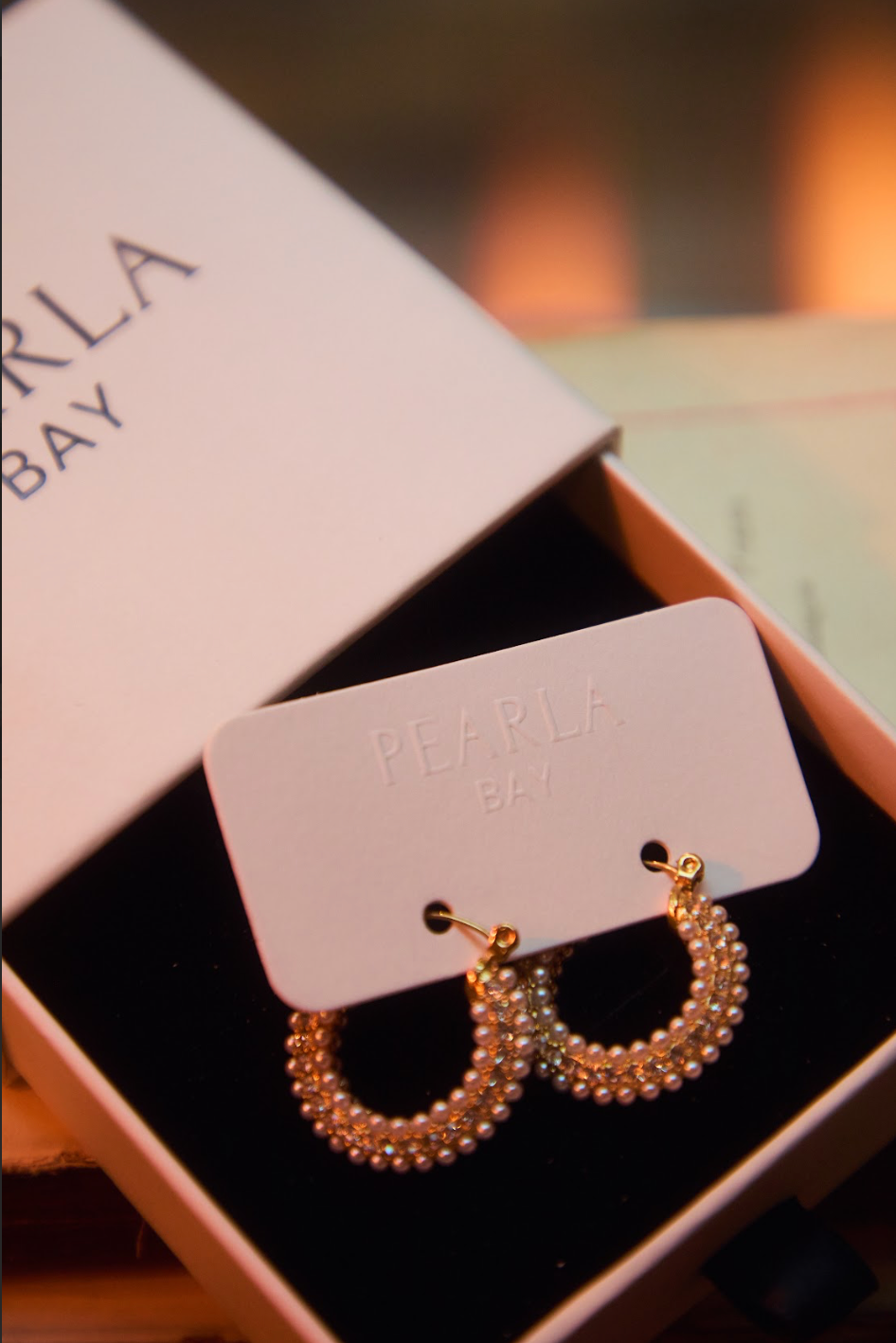 Crystal & Pearl Hoops